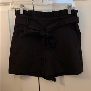Black Zara High-Waisted Shorts